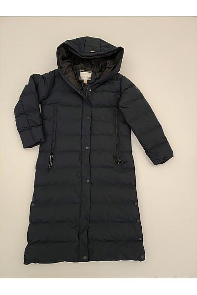 Geographical Norway Modrá dlouhá prošívaná zimní bunda s kapucí Vel. EU 4/XL | Geographical Norway | obrázek 5