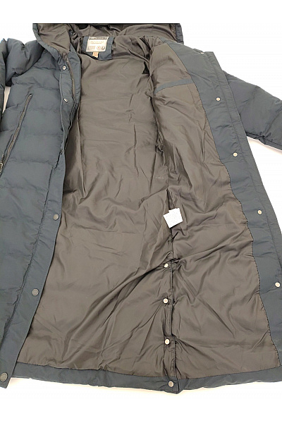 Geographical Norway Modrá dlouhá prošívaná zimní bunda s kapucí Vel. EU 4/XL | Geographical Norway | obrázek 7