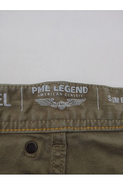 PME LEGEND Pánské khaki bavlněné chino kalhoty rovné Vel. W40 / L34 | PME LEGEND | obrázek 5