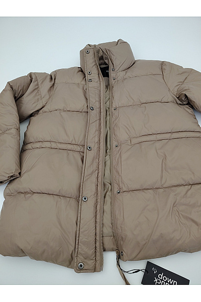OPUS Dámská hnědá prošívaná zimní bunda puffer oversize | OPUS | obrázek 4