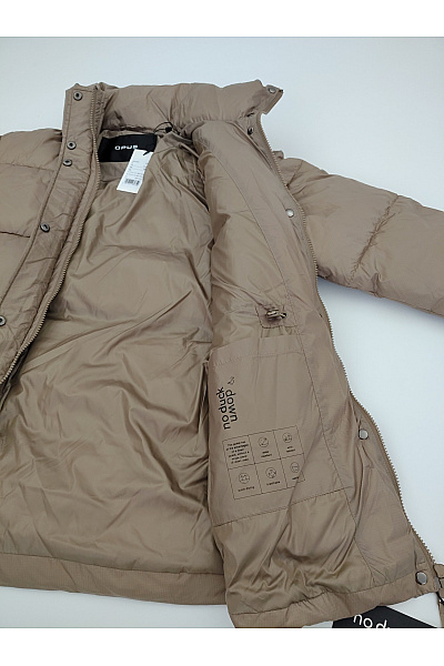 OPUS Dámská hnědá prošívaná zimní bunda puffer oversize | OPUS | obrázek 5
