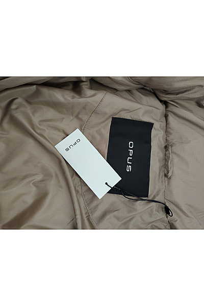 OPUS Dámská hnědá prošívaná zimní bunda puffer oversize | OPUS | obrázek 7