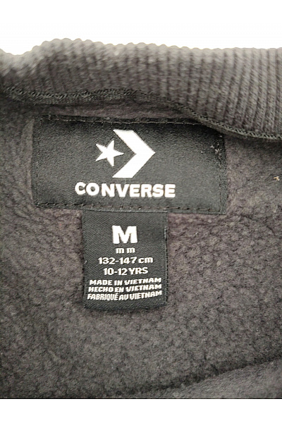 CONVERSE Černá bavlněná dětská mikina oversized střihu Vel. M | CONVERSE | obrázek 6