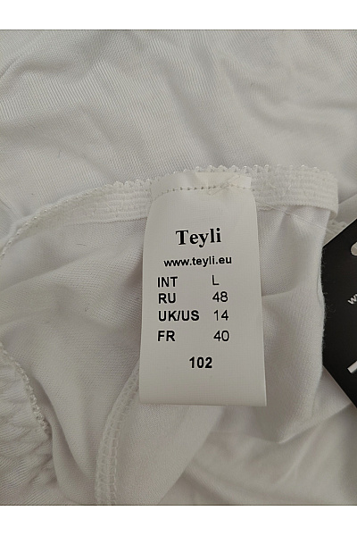 TEYLI Bílé bavlněné dámské kalhotky pro plnoštíhlé | TEYLI | obrázek 5