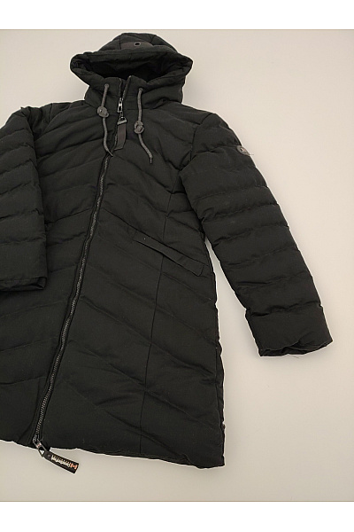 Canadian-peak Černá prošívaná zimní dlouhá bunda s kapucí Velikost EU 5/XXL | canadian-peak | obrázek 2