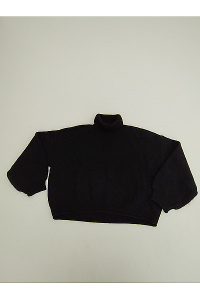 VERO MODA Černý pletený dámský rolák oversized střihu Velikost XL | VERO MODA | obrázek 2