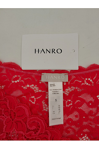 HANRO Červené krajkové kalhotky brazilky | HANRO | obrázek 5