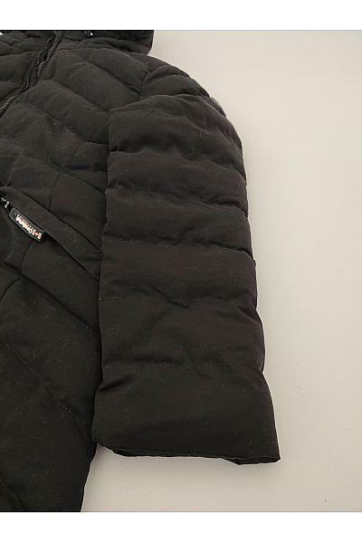 Canadian-peak Černá prošívaná zimní bunda s kapucí Vel. EU 3/L | canadian-peak | obrázek 4