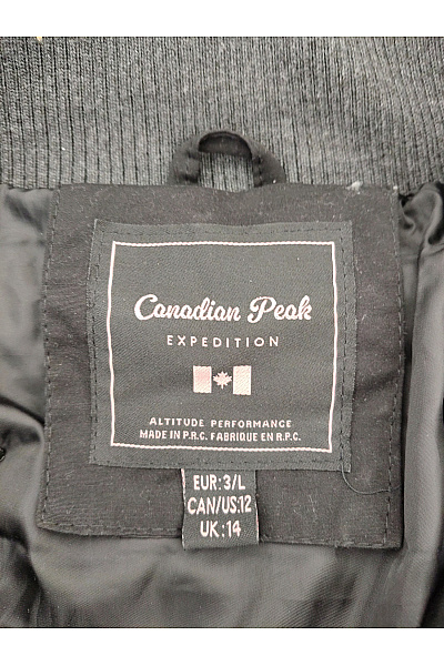 Canadian-peak Černá prošívaná zimní bunda s kapucí Vel. EU 3/L | canadian-peak | obrázek 8