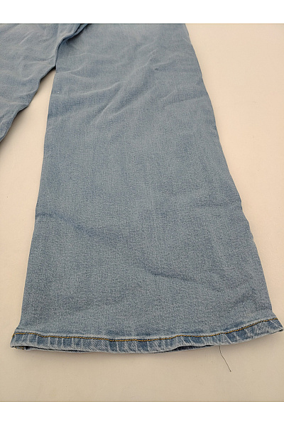 Sublevel Dámské modré bavlněné džíny wide leg s vysokým pasem Vel. MEDIUM | Sublevel | obrázek 3