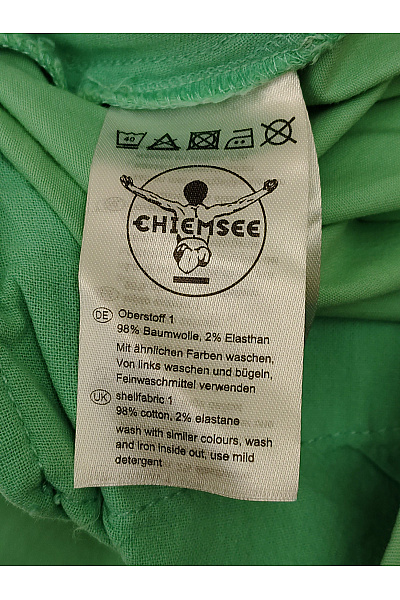 CHIEMSEE Pánské bavlněné chino kraťasy zelené Vel. EU 40 | CHIEMSEE | obrázek 9