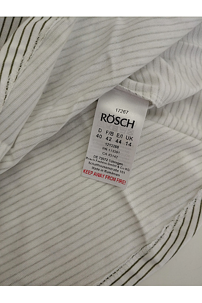 RÖSCH Dámské pruhované bavlněné tričko s dlouhým rukávem a knoflíky Velikost DE 40 | RÖSCH | obrázek 6