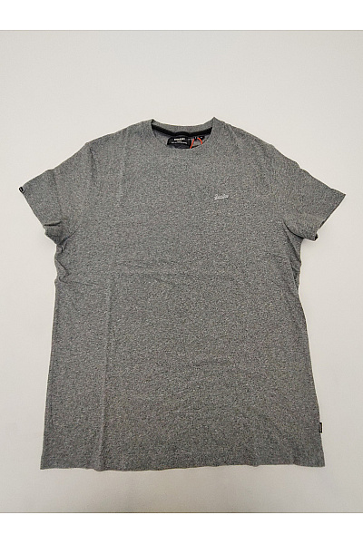 SUPERDRY Pánské šedé bavlněné tričko s krátkým rukávem a kulatým výstřihem basic Velikost XL | SUPERDRY | obrázek 2