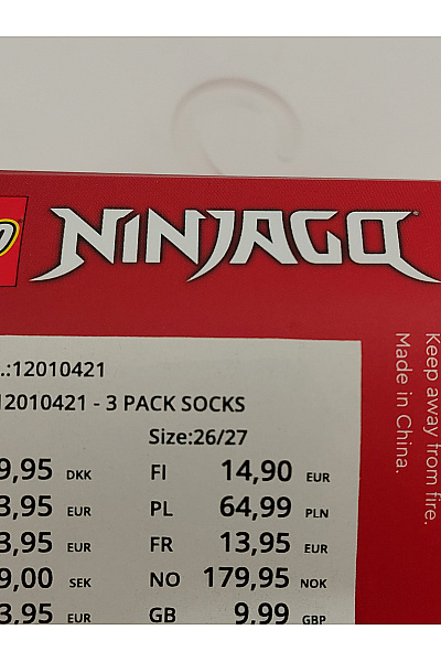 Lego Dětské bavlněné ponožky s motivem nindži | Lego | obrázek 8