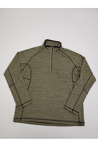 Une Hautre Couture Pánský Khaki Sportovní Pulovr Se Stojáčkem Na Zip Velikost EU 56