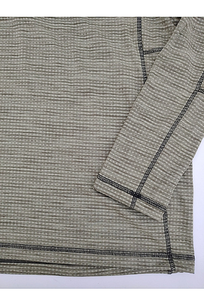 Une Hautre Couture Pánský khaki sportovní pulovr se stojáčkem na zip Velikost EU 56 | Une Hautre Couture | obrázek 2