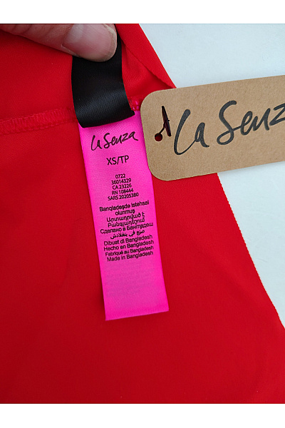 La Senza Červené luxusní krajkové kalhotky Velikost XS/TP | La Senza | obrázek 8