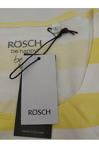 RÖSCH Dámské bavlněné pruhované tričko s krátkým rukávem a kulatým výstřihem Vel. DE L | RÖSCH | obrázek 5