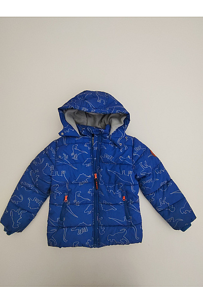 TOPO BY KIDS PARK Modrá chlapecká zimní bunda s dinosaury Velikost EU 128 | TOPO BY KIDS PARK | obrázek 2