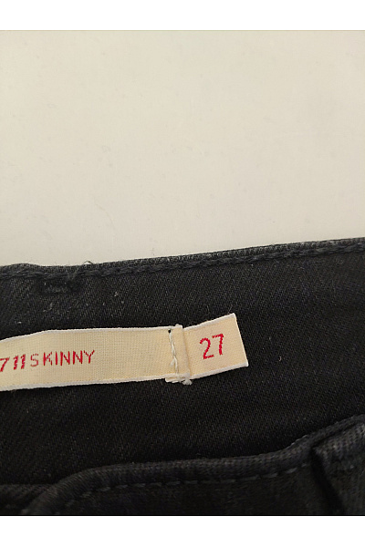 LEVIS Dámské černé úzké džíny Velikost US 27 | LEVIS | obrázek 8