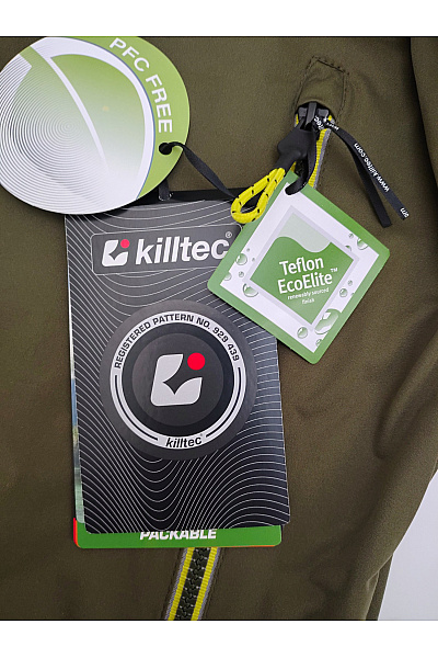 Killtec Pánská khaki sportovní větrová bunda se zipem Velikost XL | killtec | obrázek 4