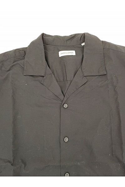 JACK & JONES Pánská černá bavlněná košile s krátkým rukávem regular fit Vel. EU XL | JACK & JONES | obrázek 3