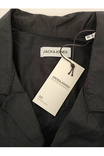 JACK & JONES Pánská černá bavlněná košile s krátkým rukávem regular fit Vel. EU XL | JACK & JONES | obrázek 7