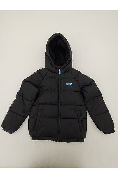 LEVIS Černá Chlapecká Prošívaná Zimní Bunda Outdoor Vel. EU 10A / 140 CM