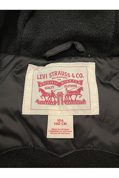 LEVIS Černá chlapecká prošívaná zimní bunda outdoor Vel. EU 10A / 140 CM | LEVIS | obrázek 5