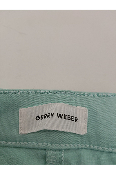 GERRY WEBER Zelené bavlněné chino kalhoty s kapsami na zavazování Vel. EU 40R | GERRY WEBER | obrázek 6
