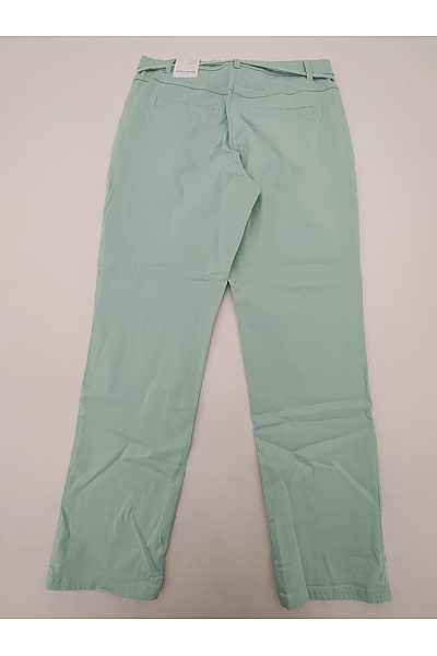 GERRY WEBER Zelené bavlněné chino kalhoty s kapsami na zavazování Vel. EU 40R | GERRY WEBER | obrázek 9