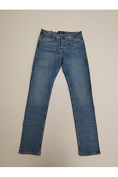 JACK & JONES Pánské modré bavlněné džíny slim fit Velikost EU 30/32 | JACK & JONES | obrázek 2