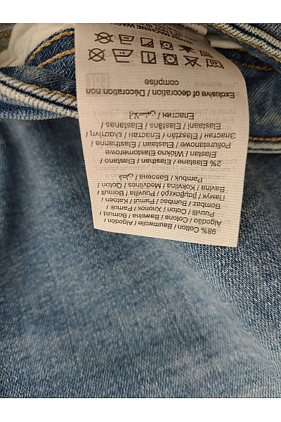 JACK & JONES Pánské modré bavlněné džíny slim fit Velikost EU 30/32 | JACK & JONES | obrázek 8