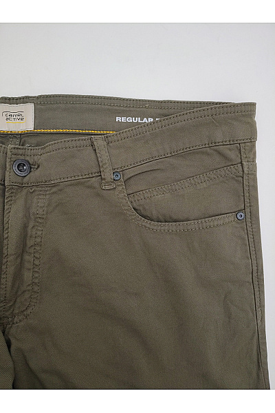 Camel active Pánské bavlněné chinos kalhoty khaki rovné Vel. 38/34 | camel active | obrázek 4