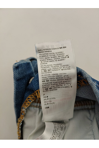 DESIGUAL Dívčí modré bavlněné džínové kraťasy s laclem a výšivkou květin Velikost 7/8 | DESIGUAL | obrázek 11