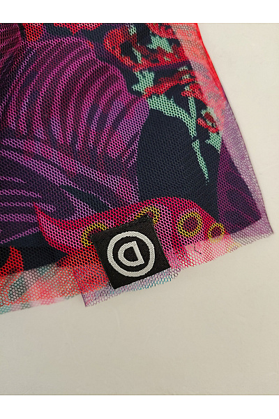 DESIGUAL Dívčí barevná květovaná tylová sukně s neonovým pasem Velikost EU 98/104 | DESIGUAL | obrázek 5