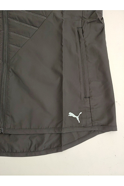 Puma Černá sportovní prošívaná zateplená vesta bez rukávů se zapínáním | Puma | obrázek 3