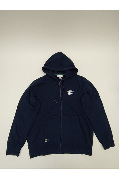 LACOSTE Pánská bavlněná mikina na zip s kapucí a výšivkou Velikost XL | LACOSTE | obrázek 2