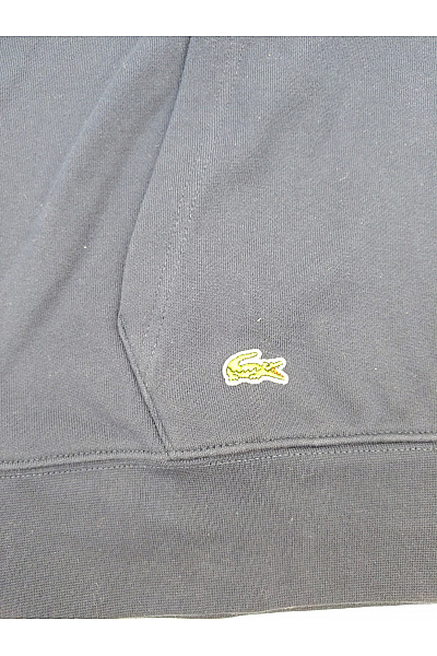 LACOSTE Pánská bavlněná mikina na zip s kapucí a výšivkou Velikost XL | LACOSTE | obrázek 3