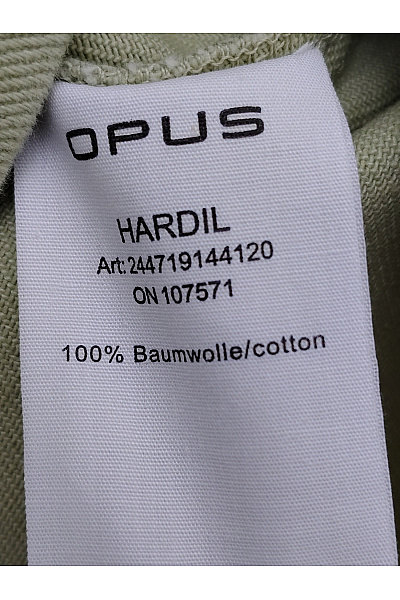 OPUS Dámská bavlněná košilová bunda khaki oversize Vel. EU 40 | OPUS | obrázek 5