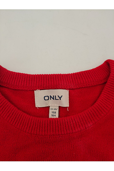 ONLY Dívčí červený vánoční svetr se sobem Vel. 13-14Y | ONLY | obrázek 3