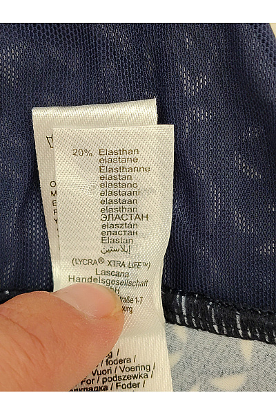 Lasca Modré námořnické tankiny s květinovým vzorem Vel. EU 38B | Lasca | obrázek 10