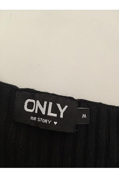 ONLY Černý zavinovací crop top s dlouhým rukávem a hlubokým výstřihem Vel. M | ONLY | obrázek 4