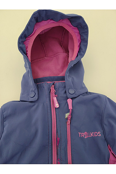 TROLLKIDS Dívčí softshellová outdoorová bunda fialová Velikost EU 104 | TROLLKIDS | obrázek 4