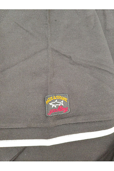 Paul&shark Černé bavlněné polo tričko s krátkým rukávem a nápisem Vel. EU XL | paul&shark | obrázek 10