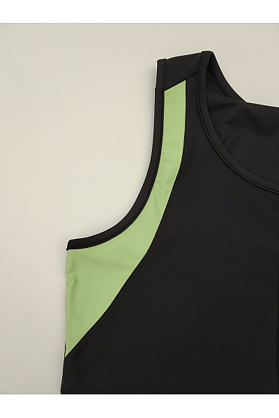 Lasca Černé sportovní tílko crop top s nápisem Velikost L | Lasca | obrázek 3