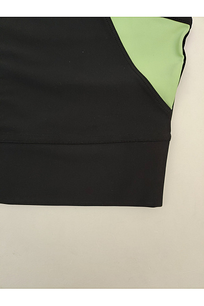 Lasca Černé sportovní tílko crop top s nápisem Velikost L | Lasca | obrázek 5