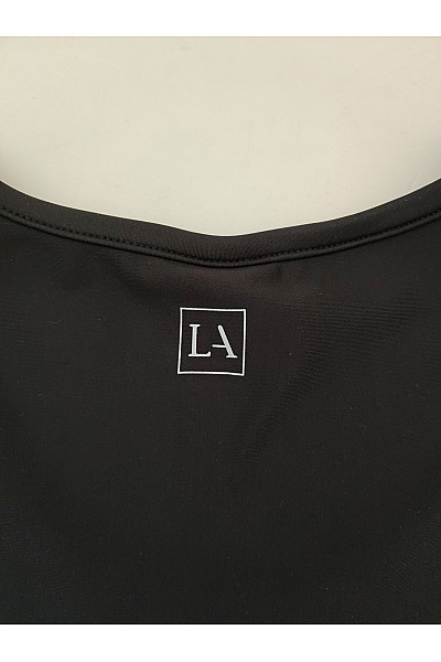 Lasca Černé sportovní tílko crop top s nápisem Velikost L | Lasca | obrázek 7