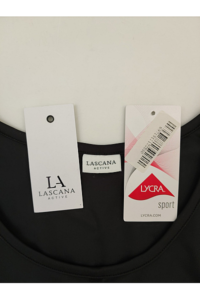 Lasca Černé sportovní tílko crop top s nápisem Velikost L | Lasca | obrázek 8