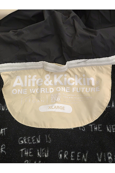 Alife and kickin Béžová oversize zimní puffer bunda s kapucí Vel. EU XL | alife and kickin | obrázek 6